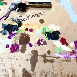 Board & Brush Creative Studio - Marietta - Messy brown table paper