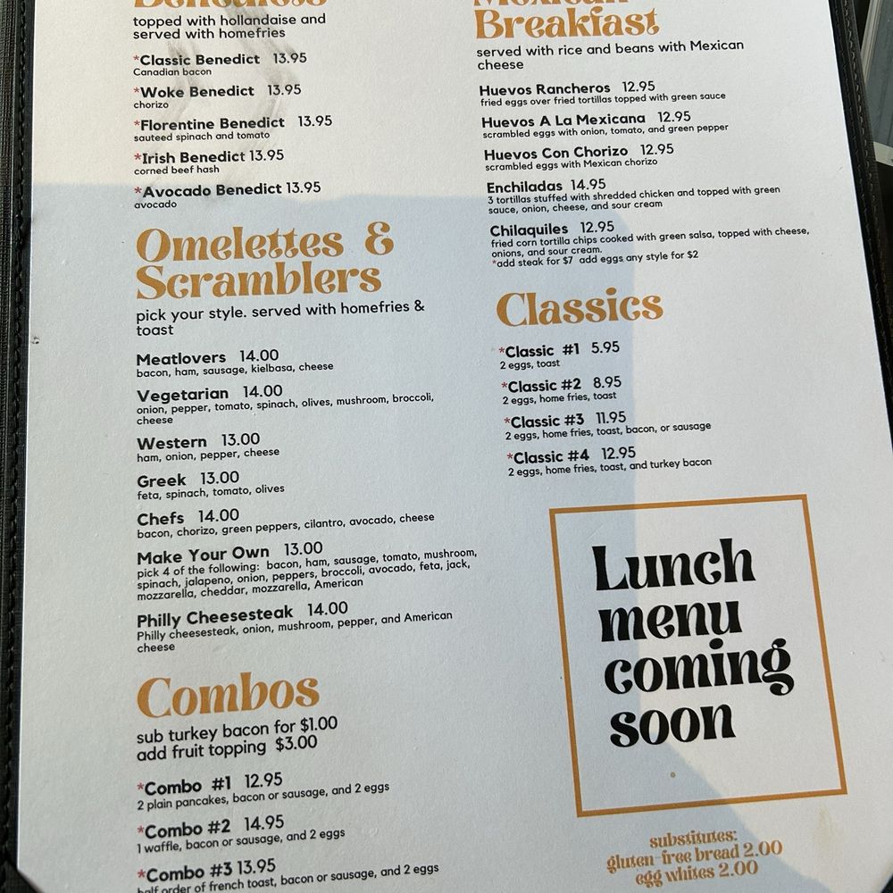 Woke Breakfast & Coffee - This is the menu, Woke - Breakfast & Brunch Near Me - Coventry, Connecticut Woke Breakfast & Coffee - This is the menu, Woke - Breakfast & Brunch Near Me - Coventry, Connecticut