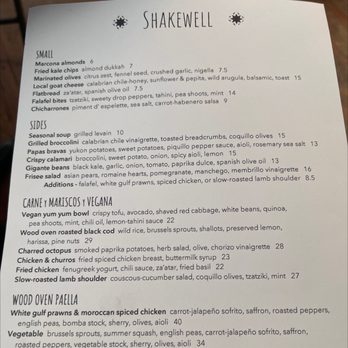 The Well - Dinner menu - Bars Near Me - Oakland, California