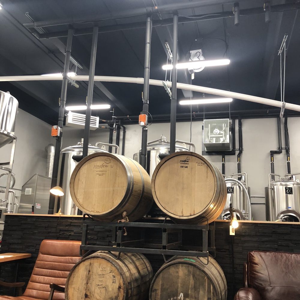 Bleeding Heart Brewery - Aging barrels - Breweries Near Me - Palmer, Alaska