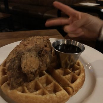 Crave Kitchen and Bar - Green chili chicken and waffles - New American Near Me - El Paso, Texas