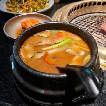 COTE Miami - Savory dwen jang stew- really an elevated miso soup - Korean Near Me - Miami, Florida