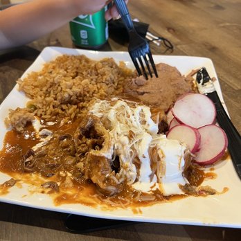 Que Onda Tacobar - Enchiladas, we already dug in to them. Super salty! - Mexican Near Me - Vallejo, California Que Onda Tacobar - Enchiladas, we already dug in to them. Super salty! - Mexican Near Me - Vallejo, California