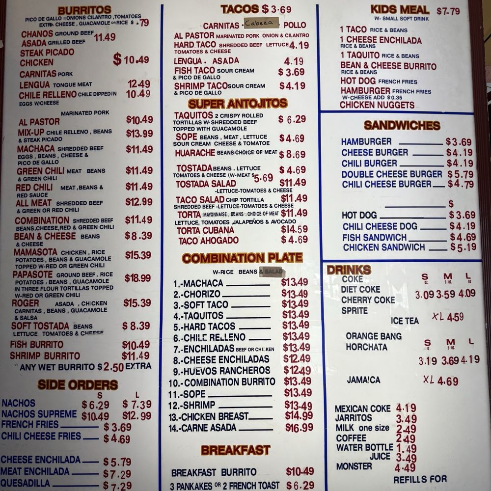Menu Menu