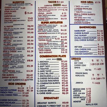 Chanos Drive In - Menu - Mexican Near Me - San Gabriel, California Chanos Drive In - Menu - Mexican Near Me - San Gabriel, California