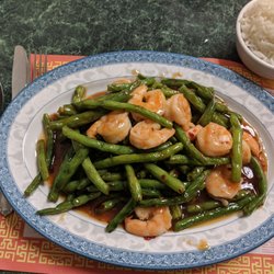 Shrimp with string beans