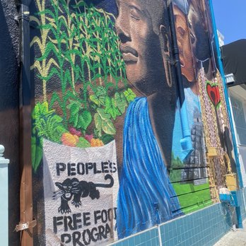 People's Free Food Program mural - View from left. - Public Art Near Me - Oakland, California People's Free Food Program mural - View from left. - Public Art Near Me - Oakland, California