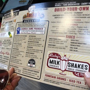 Lucky's Burger and Brew- Marietta - Menu - Burgers Near Me - Marietta, Georgia