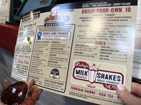 Menu photo 4 Lucky's Burger and Brew- Marietta Marietta, GA