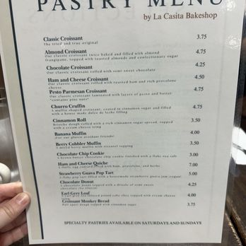 La Casita Bakeshop - Pastry menu - Bakeries Near Me - Richardson, Texas