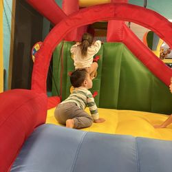 Strength Flex - Big kid slide on the bouncer