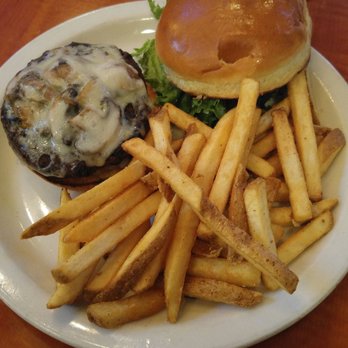 Hamilton's Bar & Grill - Mushroom burger with swiss cheese - Sports Bars Near Me - Washington, DC, District of Columbia Hamilton's Bar & Grill - Mushroom burger with swiss cheese - Sports Bars Near Me - Washington, DC, District of Columbia