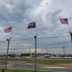 Meridian Speedway - Trump won flags.....nuts!