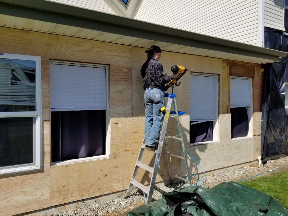 Slide of Rainy Day Construction