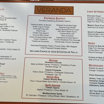 Veranda - Breakfast Menu - Breakfast & Brunch Near Me - Las Vegas, Nevada Veranda - Breakfast Menu - Breakfast & Brunch Near Me - Las Vegas, Nevada