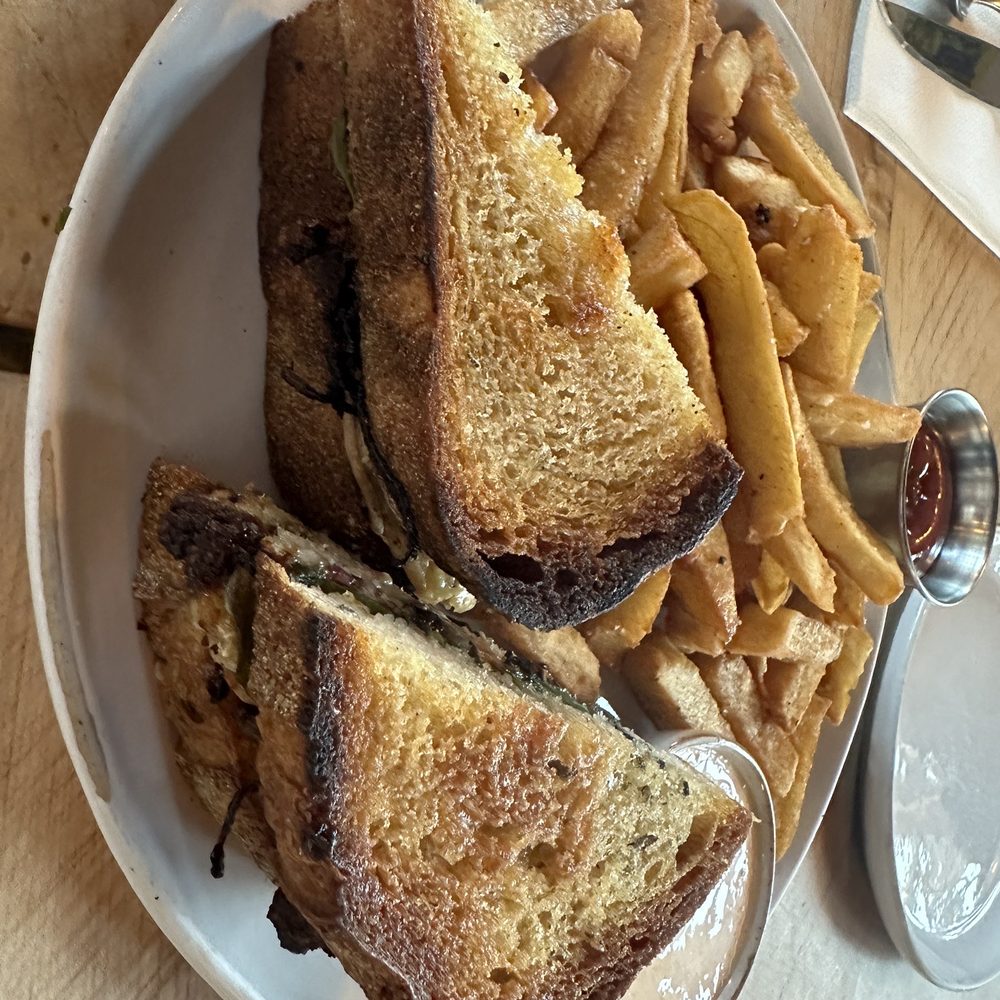 Gunk Haus - Bread over toasted - not good , fries were amaZing - German Near Me - Highland, New York Gunk Haus - Bread over toasted - not good , fries were amaZing - German Near Me - Highland, New York