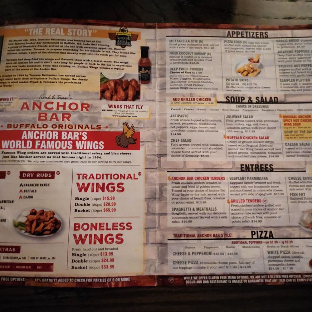Anchor Bar - Chicken Wings Near Me - Buffalo, New York