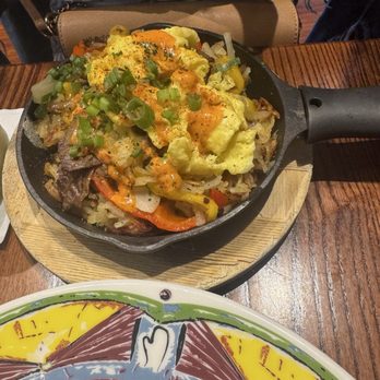 Miss Shirley's Cafe, Inner Harbor - Brisket Skillet with scrambled eggs instead of fried eggs - Breakfast & Brunch Near Me - Baltimore, Maryland