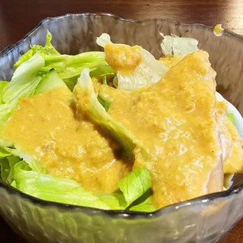 Harutaka Sushi - House salad with ginger dressing - Sushi Bars Near Me - Dallas, Texas
