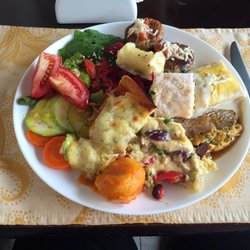 ZUCCA - This is what happens when I eat at a buffet.  Luckily, most of what I had was vegetable based!