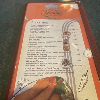 Yummy Thai Restaurant - Menu as of September 2024 - Thai Near Me - Goleta, California