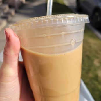 Marathon Cafe - HK style iced coffee-milk tea ("yin yang"). - Chicken Wings Near Me - Little Neck, New York