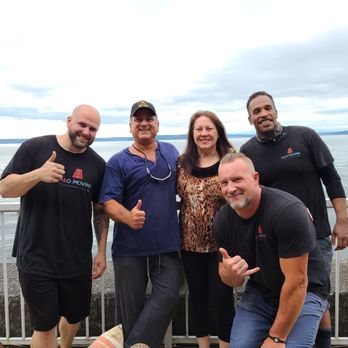 Neo Moving - Charley, Terrance and Garret on our Puget Sound deck as we say farewell to our old home and move on to new adventures! They were great! - Movers Near Me Neo Moving - Charley, Terrance and Garret on our Puget Sound deck as we say farewell to our old home and move on to new adventures! They were great! - Movers Near Me