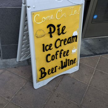 Laurie’s Pie Bar - Signicade by the front door - Bakeries Near Me - Long Beach, California