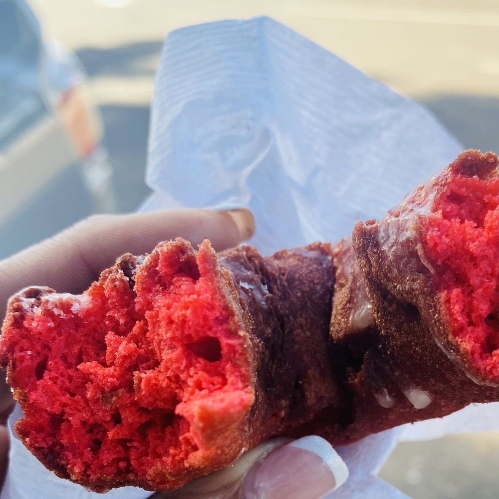 Boa Vista Orchards - Bright cherry red color inside Boa Vista's  Cherry Donuts - Fruits & Veggies Near Me - Placerville, California