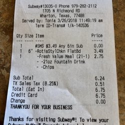 Subway - Great deal with coupon!