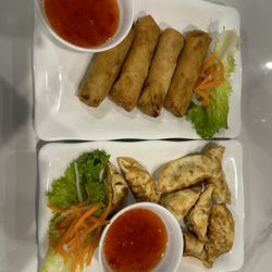 Kent Pho - Hot stickers and rolls
