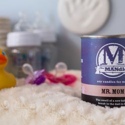 Eco Candle Company - The MANdle - soy candles for men in Mr. Mom
