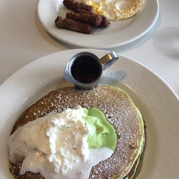Bea Bea's - Green tea pancakes. Sausage and eggs. - Coffee & Tea Near Me - Burbank, California Bea Bea's - Green tea pancakes. Sausage and eggs. - Coffee & Tea Near Me - Burbank, California