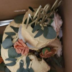Canasawacta Country Club - Cake thrown in a box after wedding