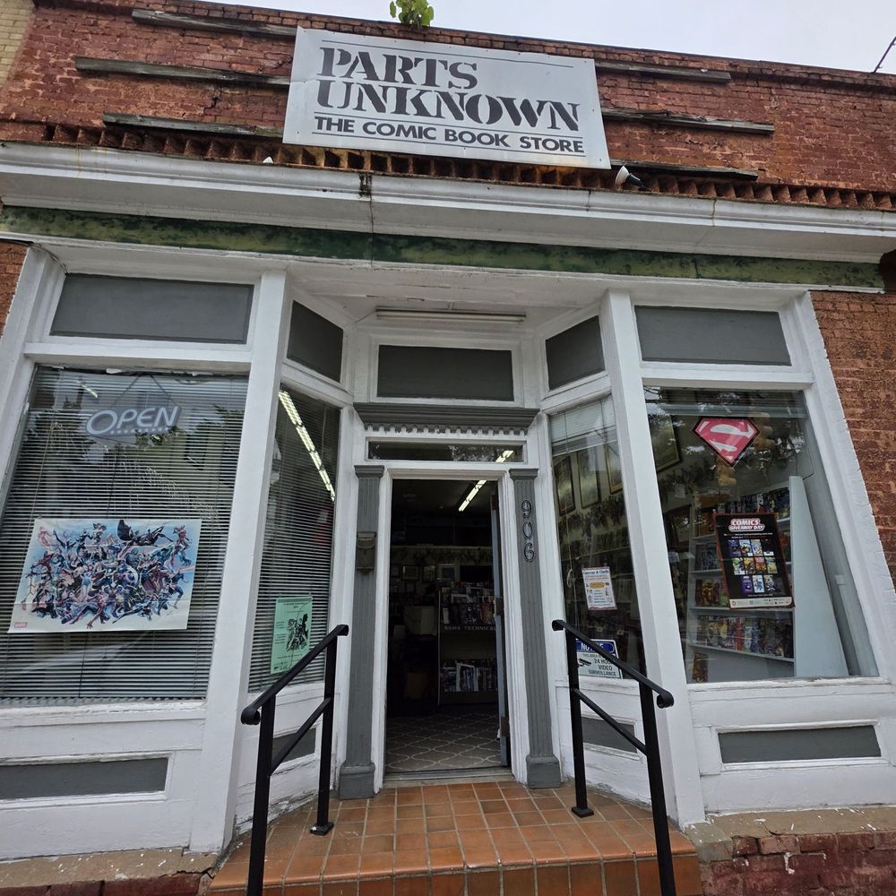 Parts Unknown the Comic Book Store - The entrance to Parts Unknown The Comic Book Store. - Comic Books Near Me - Greensboro, North Carolina