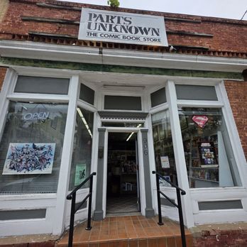 Parts Unknown the Comic Book Store - The entrance to Parts Unknown The Comic Book Store. - Comic Books Near Me - Greensboro, North Carolina Parts Unknown the Comic Book Store - The entrance to Parts Unknown The Comic Book Store. - Comic Books Near Me - Greensboro, North Carolina