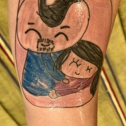 RicRoks Tattoos - Daughter's drawing by Manny.