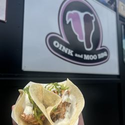 Oink and Moo BBQ Truck - Chipotle chicken tacos