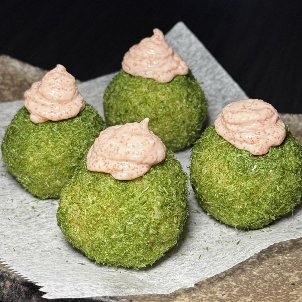 JuDam - Paddle Weed Rice Ball with Pollack - Korean Near Me - New York, New York JuDam - Paddle Weed Rice Ball with Pollack - Korean Near Me - New York, New York