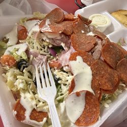 Connie's-Pizza and Barbq - Pepperoni salad