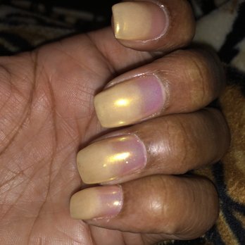 Hollywood Nail Bar - Gold Chrome with unicorn dust - Nail Salons Near Me - Cumming, Georgia Hollywood Nail Bar - Gold Chrome with unicorn dust - Nail Salons Near Me - Cumming, Georgia