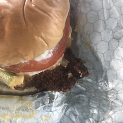 Wendy's - Burnt, leathery spicy chicken sandwich