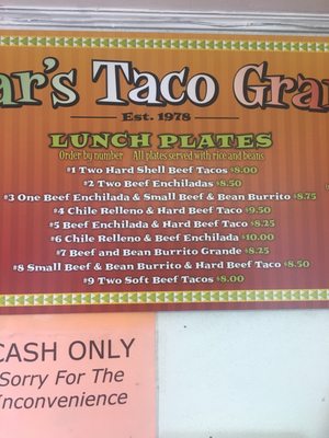 Menu photo 3 Oscar's Taco Grande Anchorage, AK