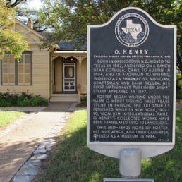 Historical marker outside of O. Henry Museum.