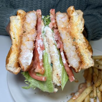 Cafe Weekend - Shrimp Burger - Breakfast & Brunch Near Me - Allston, Massachusetts Cafe Weekend - Shrimp Burger - Breakfast & Brunch Near Me - Allston, Massachusetts