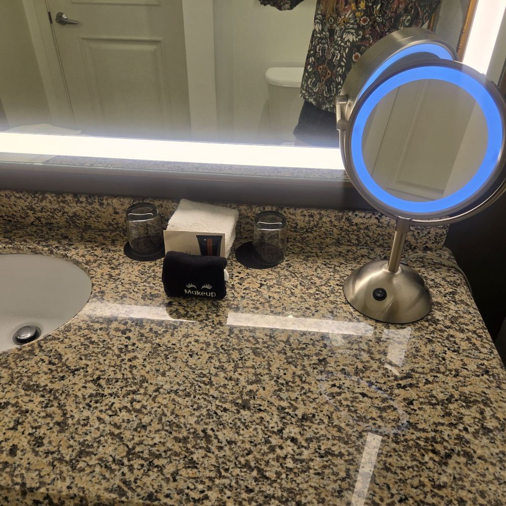 Well lit bathroom Well lit bathroom