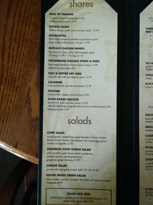 Menu photo 5 O'Hare's Richmond, BC