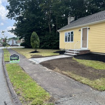 Done Right Landscape & Construction - Done Right Landscape put in a beautiful walkway and curved planting beds. They put grass seed down in the bare areas around the path. Super! - Landscape Architects or Designers Near Me - Wakefield, Massachusetts