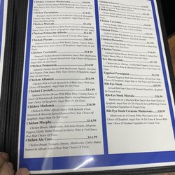 Joe’s Italian Grill - Menu Page 3