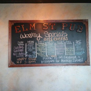 Elm Street Pub - Weekly Specials - Pubs Near Me - Jenks, Oklahoma Elm Street Pub - Weekly Specials - Pubs Near Me - Jenks, Oklahoma